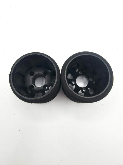 Windtunnel 1/10th scale foam wheels for carpet racing pan car green compound