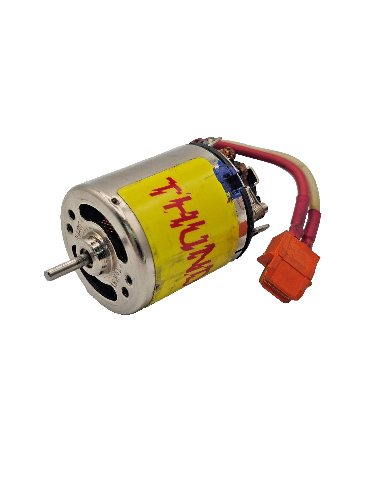 Vintage Quarter flash thunderbolt brushed motor, tested and working