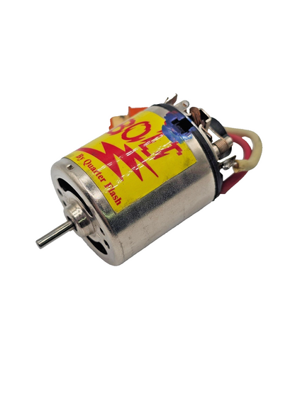 Vintage Quarter flash thunderbolt brushed motor, tested and working