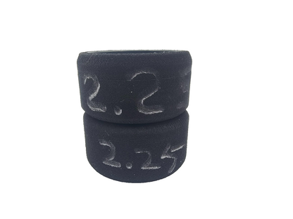 Windtunnel 1/10th scale foam wheels for carpet racing pan car black compound