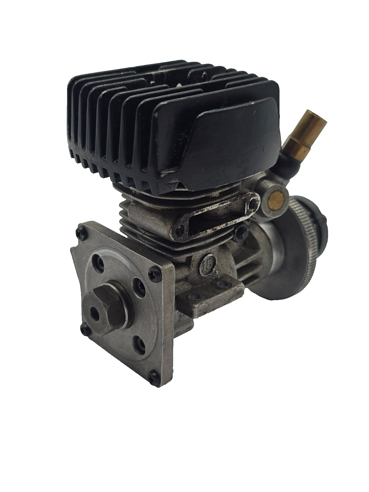 SMT 15 Nitro engine, carb moves freely, turns over w/ good compression, untested