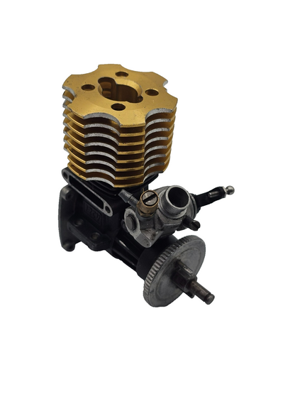 O.S. MAX 12CV Nitro engine, carb moves freely, has compression, gold head