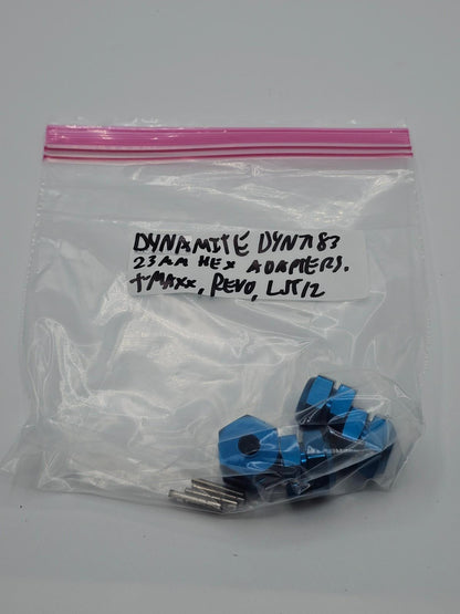 Dynamite 23MM Hex adapters for Revo, LST/2, T-Maxx #DYN7183