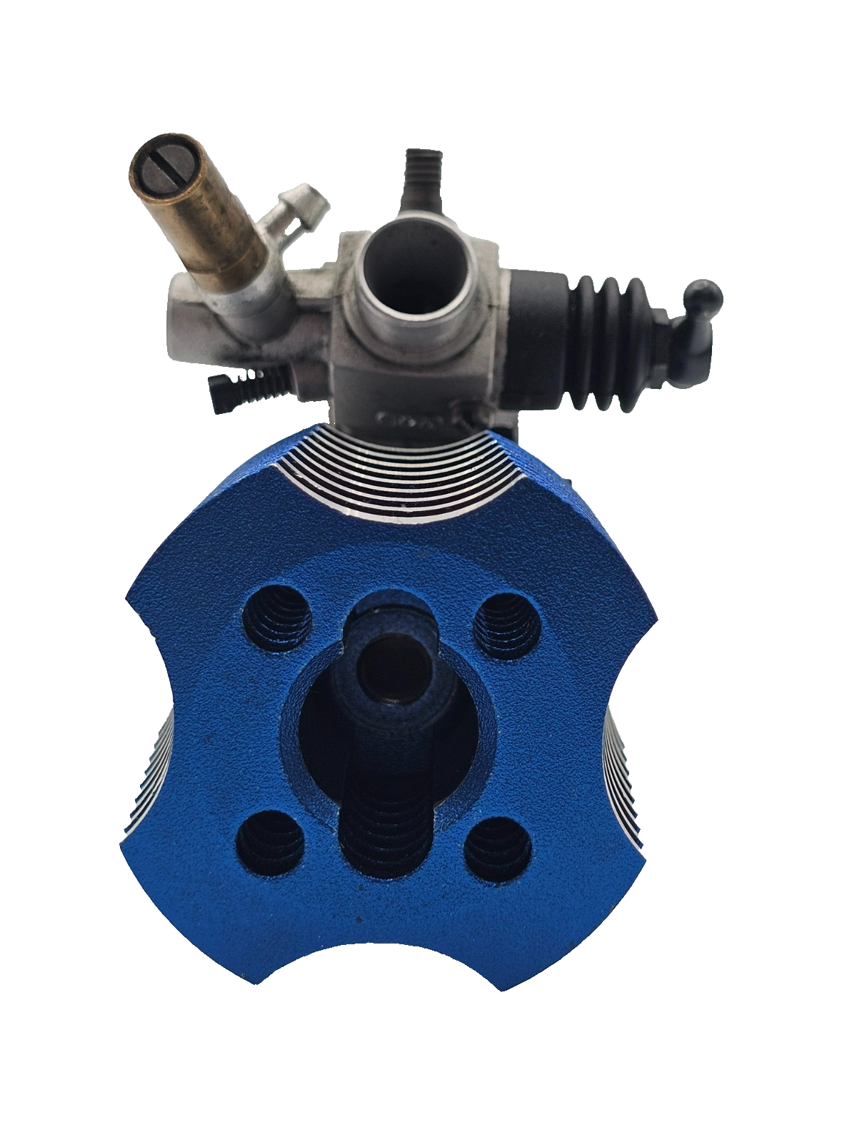 O.S. MAX CV-R 12 with very little use, carb moves freely, good compression