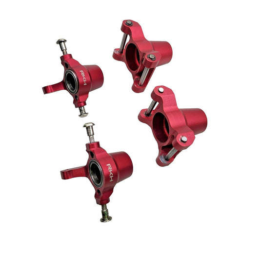Losi LST XXL 2 Red aluminum Hub carrier & steering knuckles by RKH