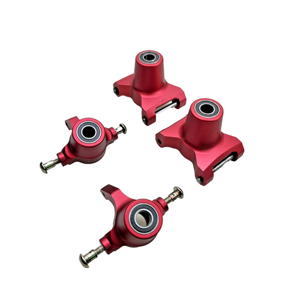 Losi LST XXL 2 Red aluminum Hub carrier & steering knuckles by RKH