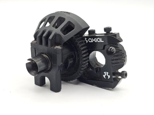 Axial Exo Terra Center differential with cover and black aluminum motor plate