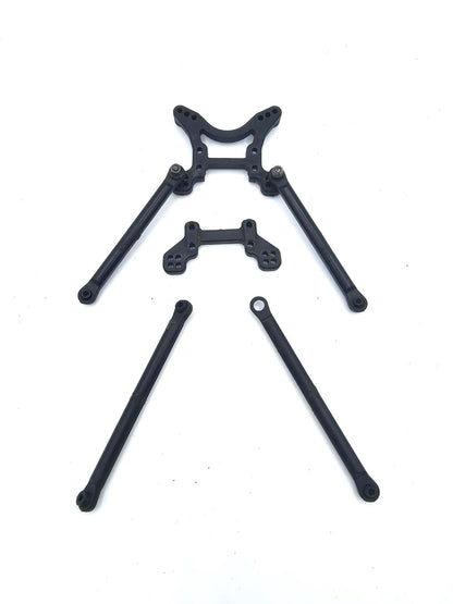 Axial Exo Terra front and rear plastic shock towers with links