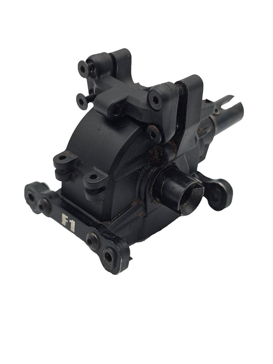 Axial Exo Terra front differential with case, aluminum mounts, and hardware