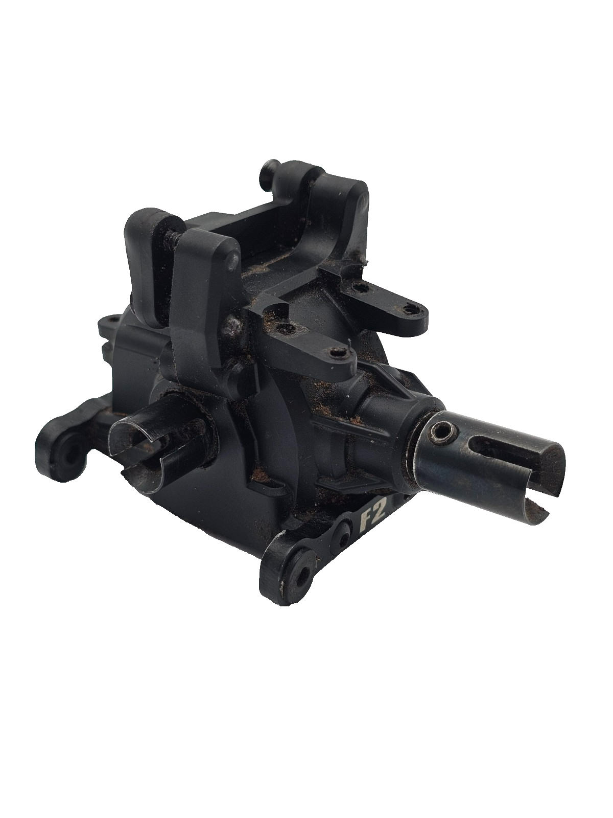 Axial Exo Terra front differential with case, aluminum mounts, and hardware