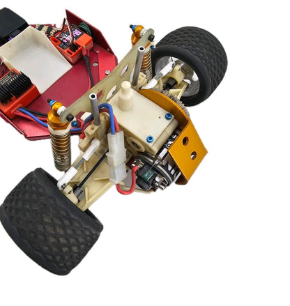 Vintage Tram Associated Hot Trick Rc10  Roller  Alum. Wheels And Shocks