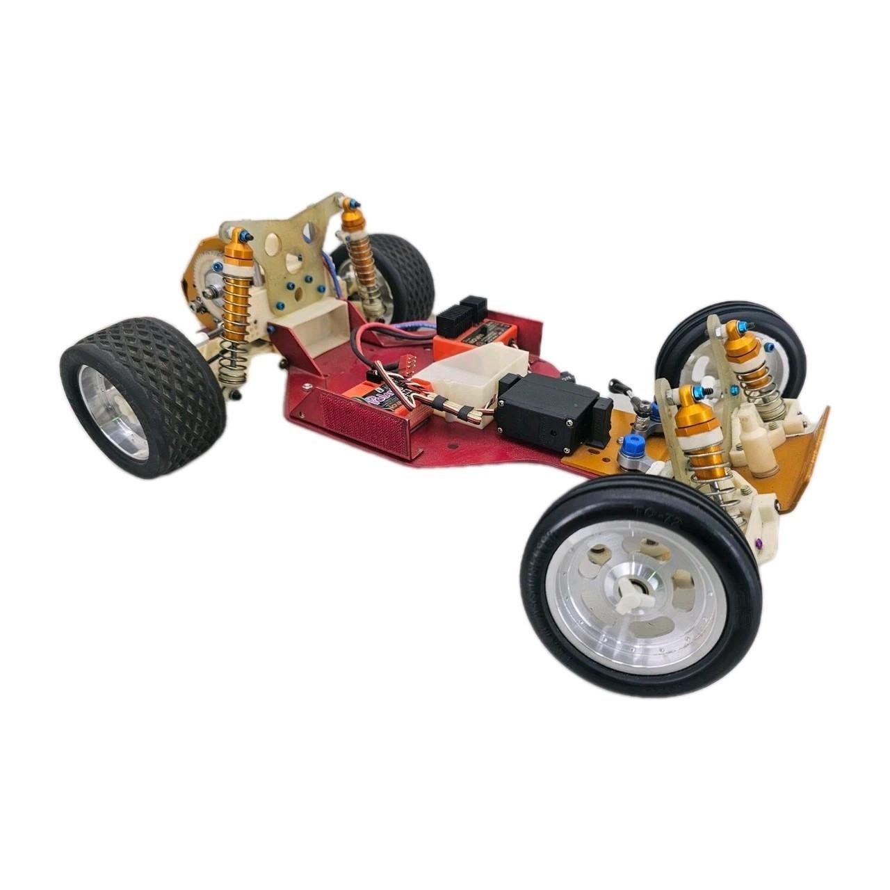 Vintage Tram Associated Hot Trick Rc10  Roller  Alum. Wheels And Shocks