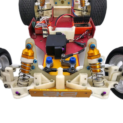 Vintage Tram Associated Hot Trick Rc10  Roller  Alum. Wheels And Shocks