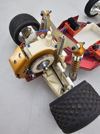 Vintage Tram Associated Hot Trick Rc10  Roller  Alum. Wheels And Shocks