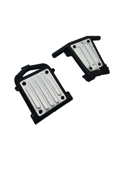 Axial Exo Terra Front and rear stock bumpers, some wear present