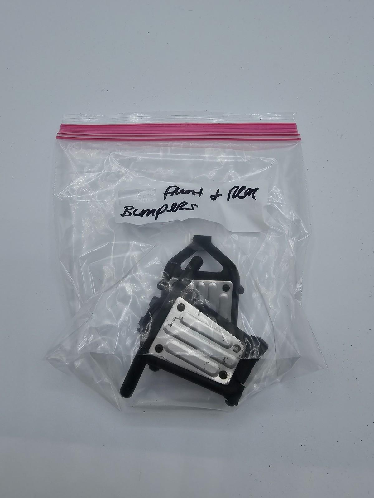 Axial Exo Terra Front and rear stock bumpers, some wear present