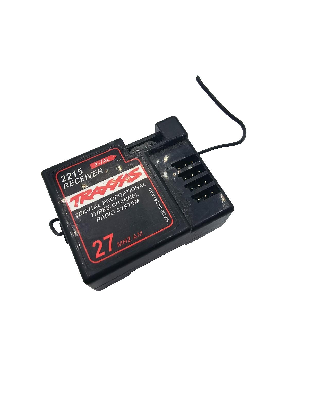 Traxxas 2215 27MHz Radio receiver, tested and working antenna shortened