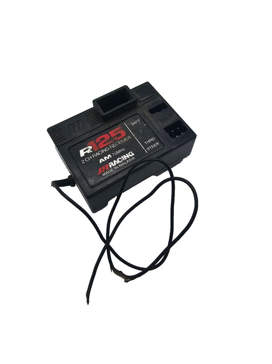 JR Racing R125 2 channel receiver AM 75MHz, tested and working