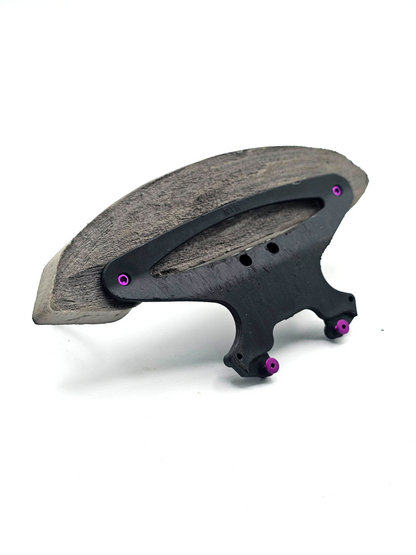 Losi XXX-S Front bumper mount, foam bumper, body posts, purple hardware