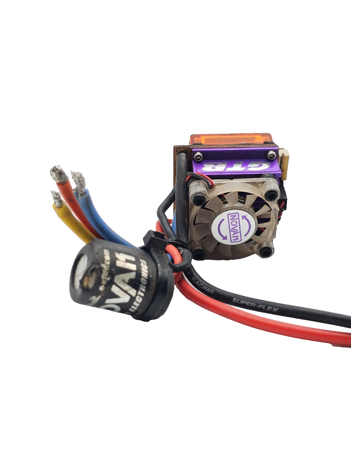 Vintage Novak GTB Brushless ESC removed from Losi XXX-S- for repair or parts