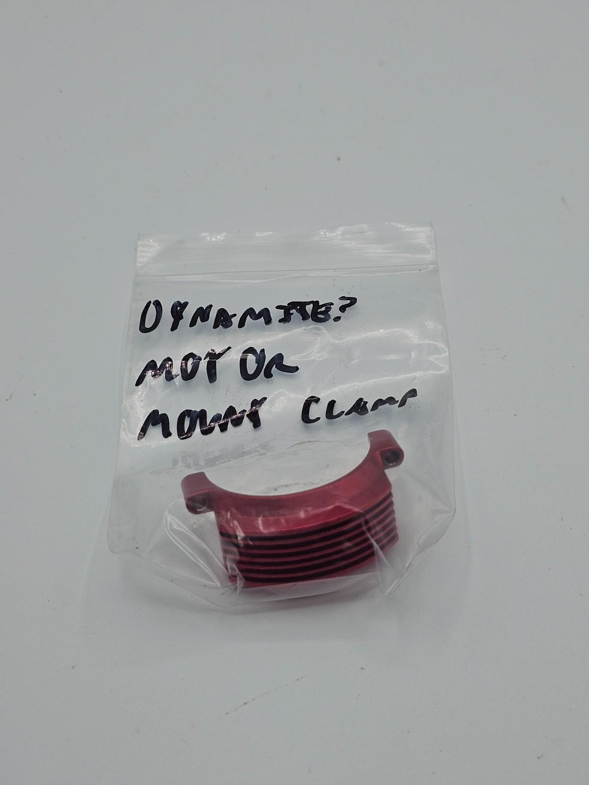 Losi XXX-S red aluminum motor mount clamp with heat sink