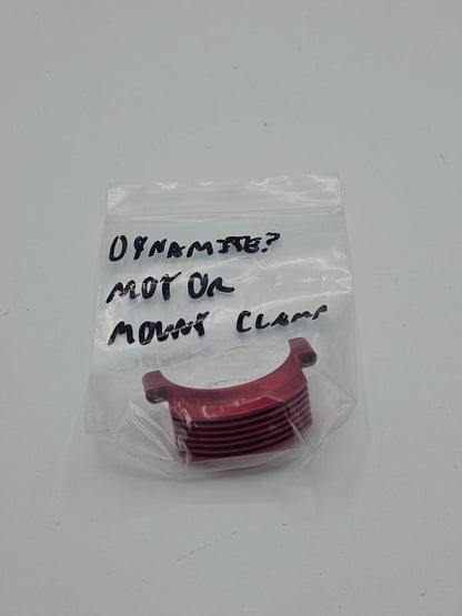 Losi XXX-S red aluminum motor mount clamp with heat sink