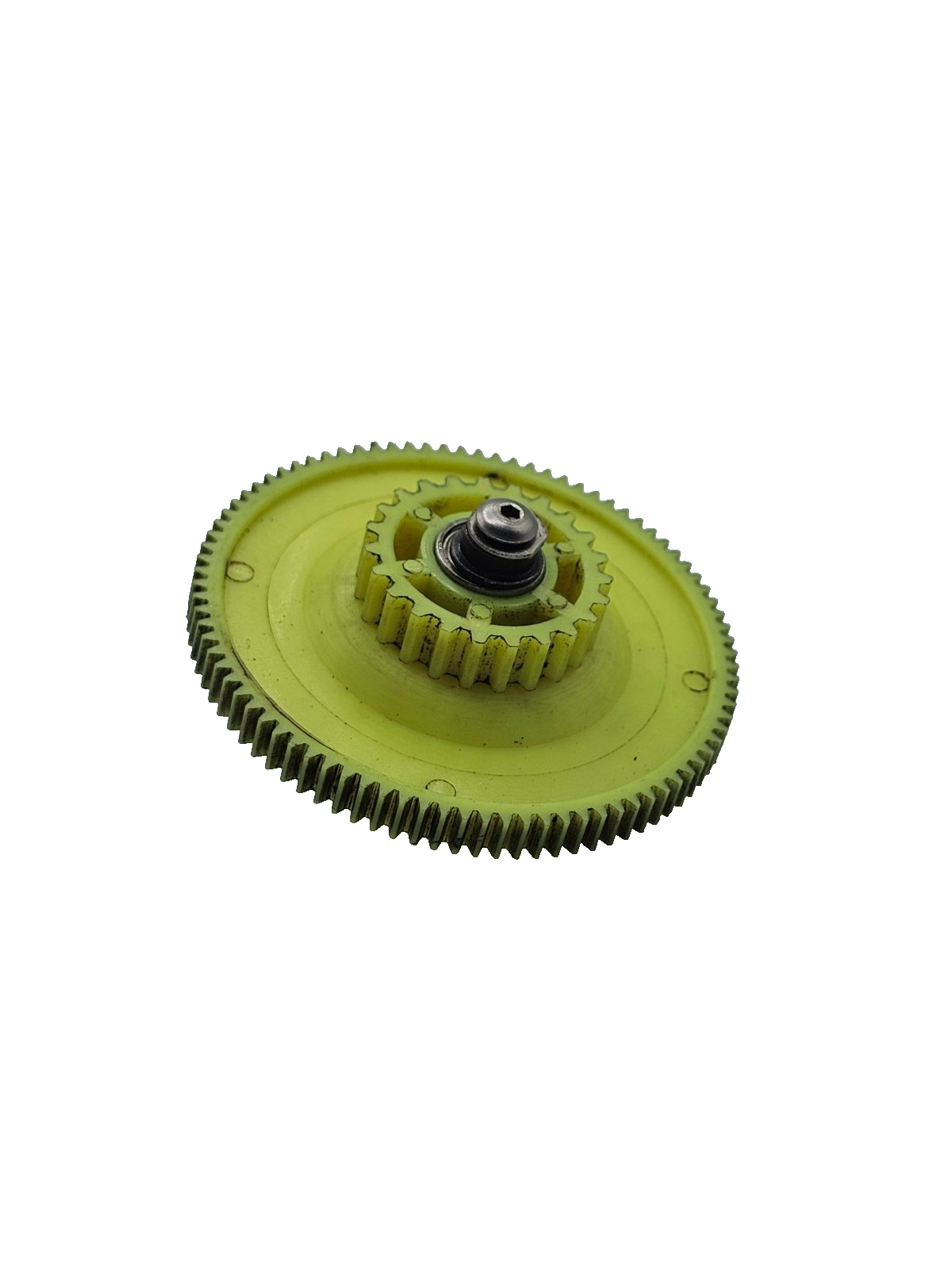 Losi XXX-S yellow spur gear w/ shaft, bearings, washers, hardware #3952