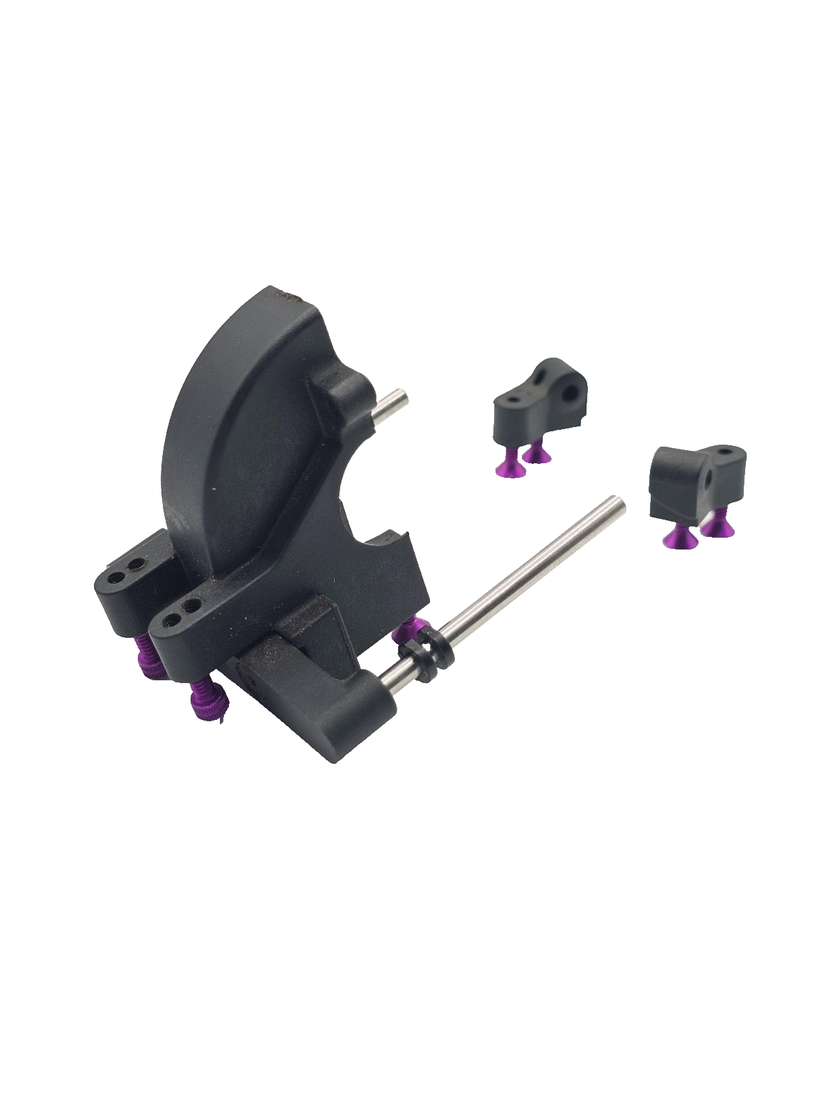 Losi XXX-S Differential case #4213 with toe blocks, pins, purple hardware