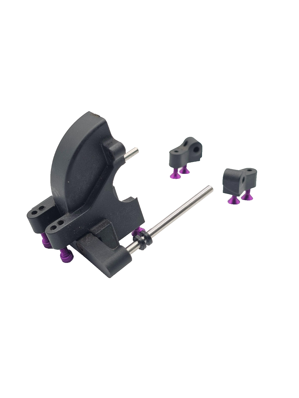Losi XXX-S Differential case #4213 with toe blocks, pins, purple hardware
