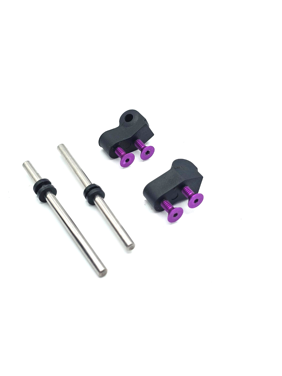 Losi XXX-S Differential case #4213 with toe blocks, pins, purple hardware