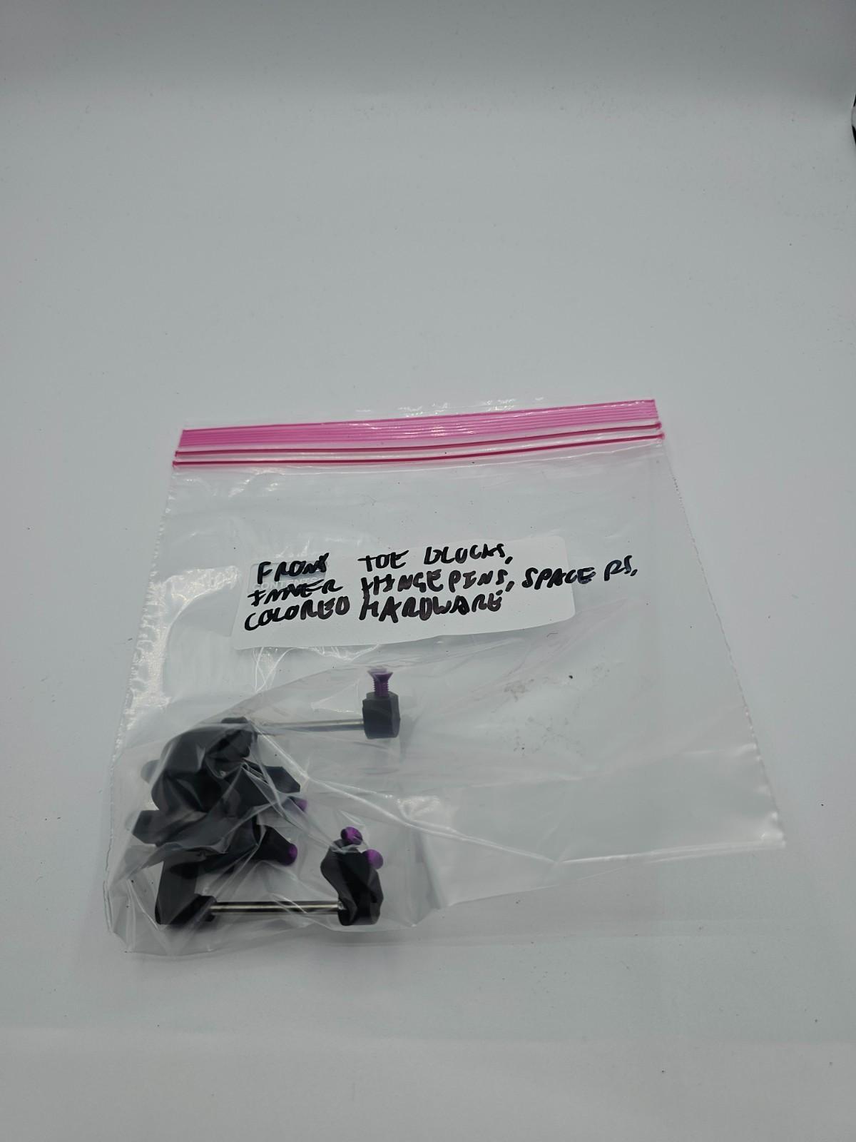 Losi XXX-S Differential case #4213 with toe blocks, pins, purple hardware