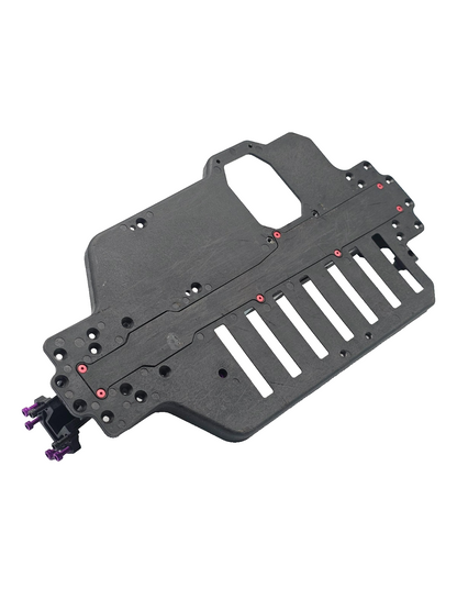 Vintage Losi XXX-S 4WD chassis with shield, steering posts #LOSA4206