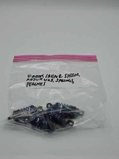 Losi XXX-S Front and rear shocks and springs. spacer style