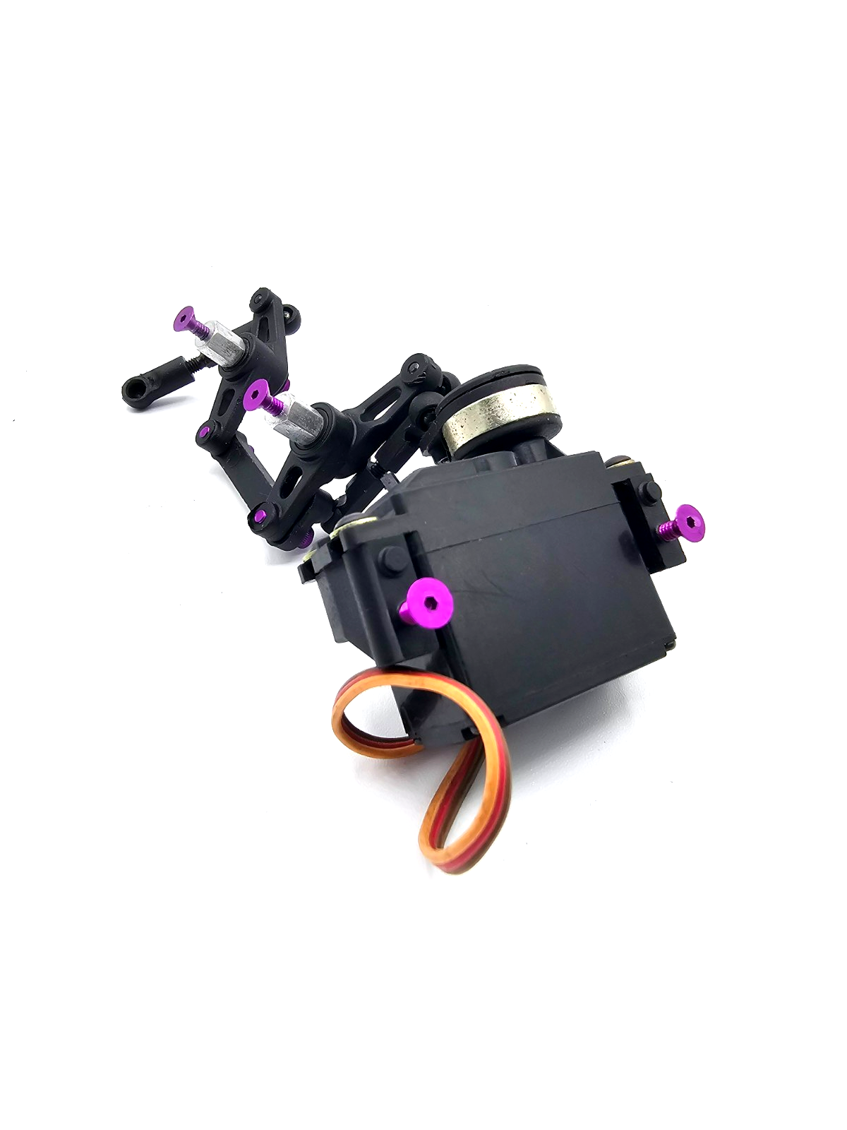 Losi XXX-S steering servo with horn, links, bellcranks and JR racing Z590M works