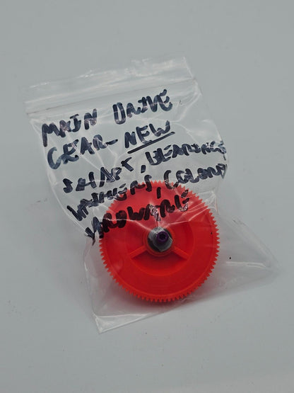 Losi XXX-S hot orange spur gear with drive pulley, shaft, bearings, washers new