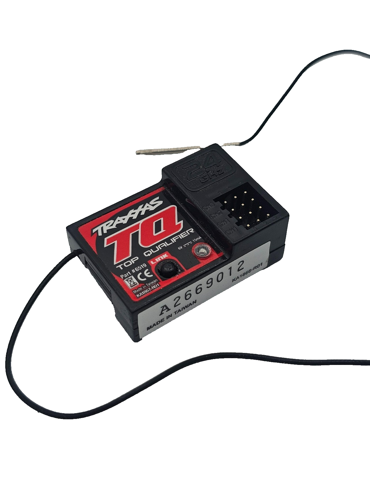 Traxxas TQ Link top qualifier 3 channel receiver 2.4GHz, tested and working