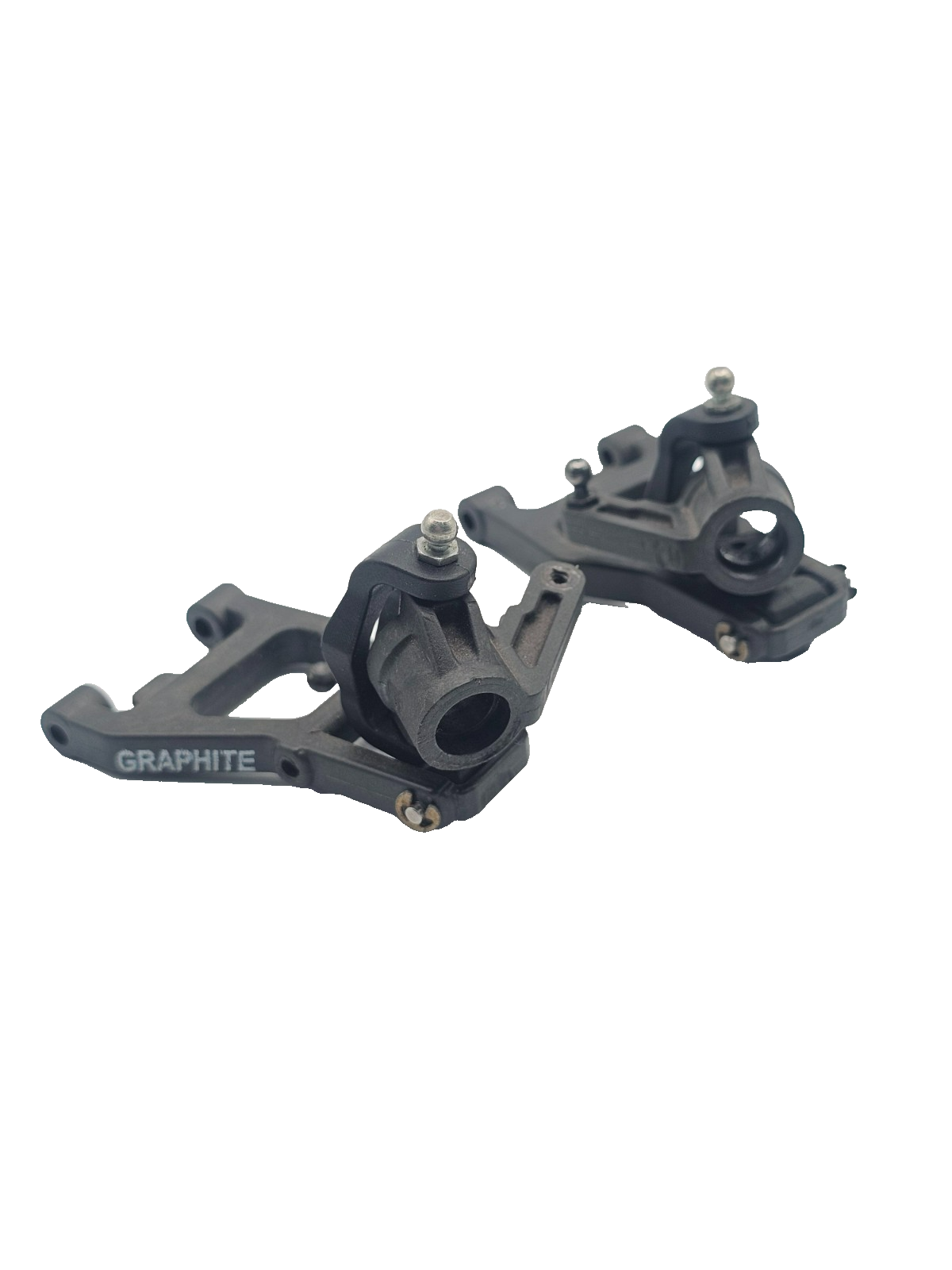 Losi XXX-S Graphite front a-arms, hubs, knuckles #A-9737