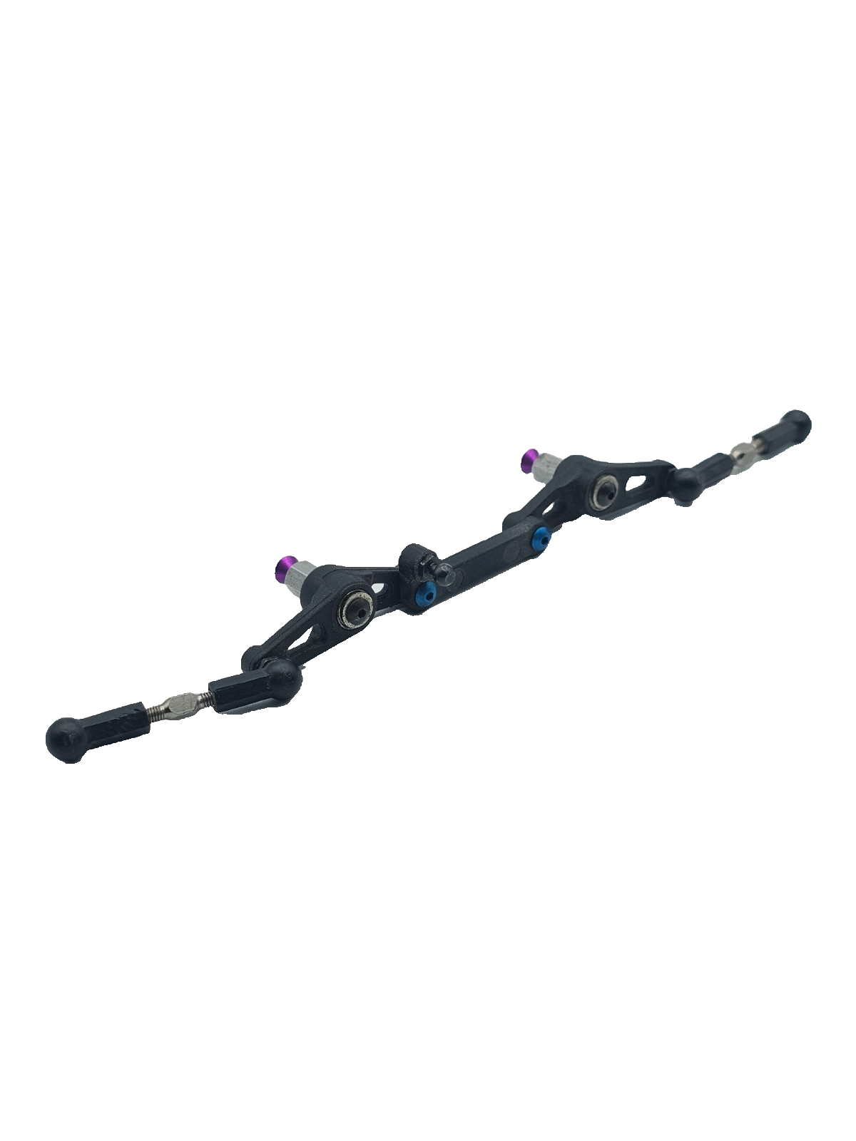 Losi XXX-S steering bellcranks, mounts, bearings, colored hardware, links
