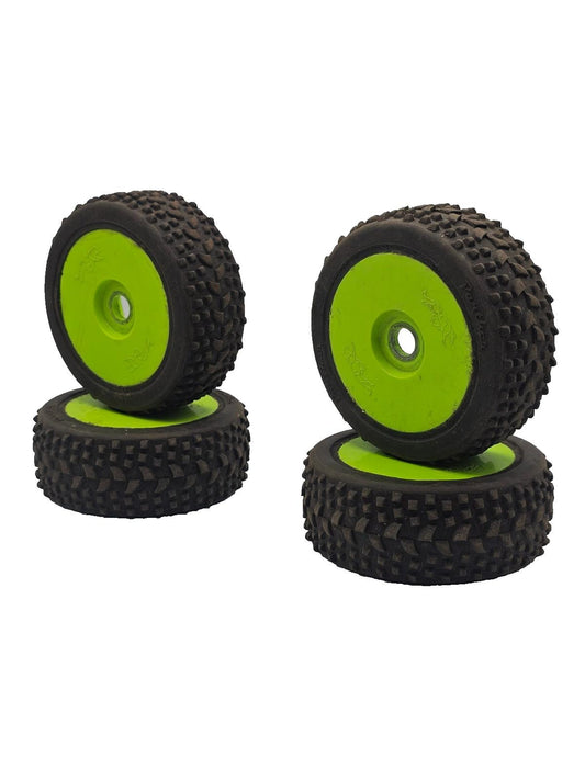 1/8 buggy panther tires on green 17mm hex wheels