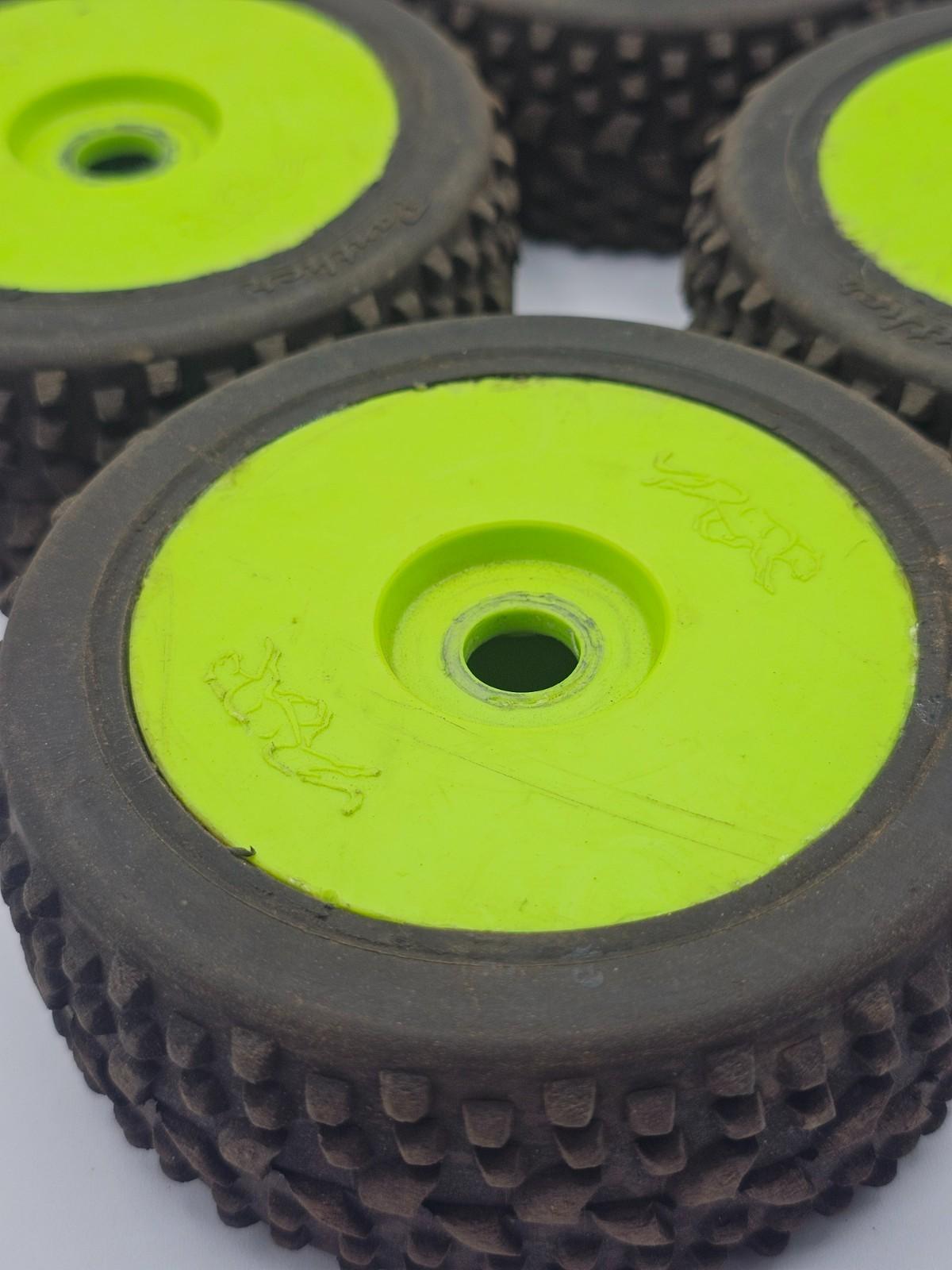 1/8 buggy panther tires on green 17mm hex wheels