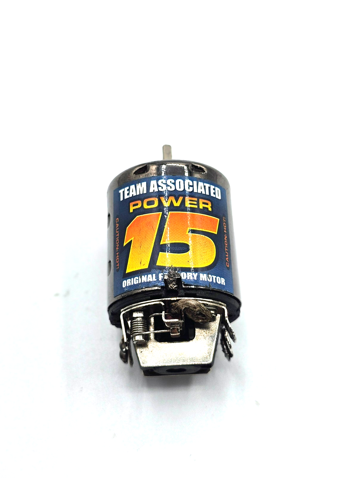 Vintage Team Associated Power 15 brushed motor, extra shaft play tested working