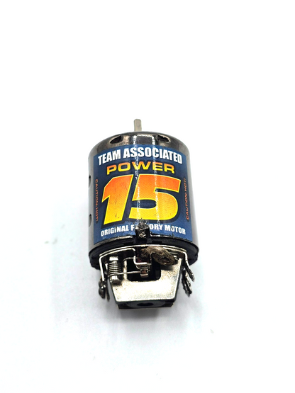 Vintage Team Associated Power 15 brushed motor, extra shaft play tested working