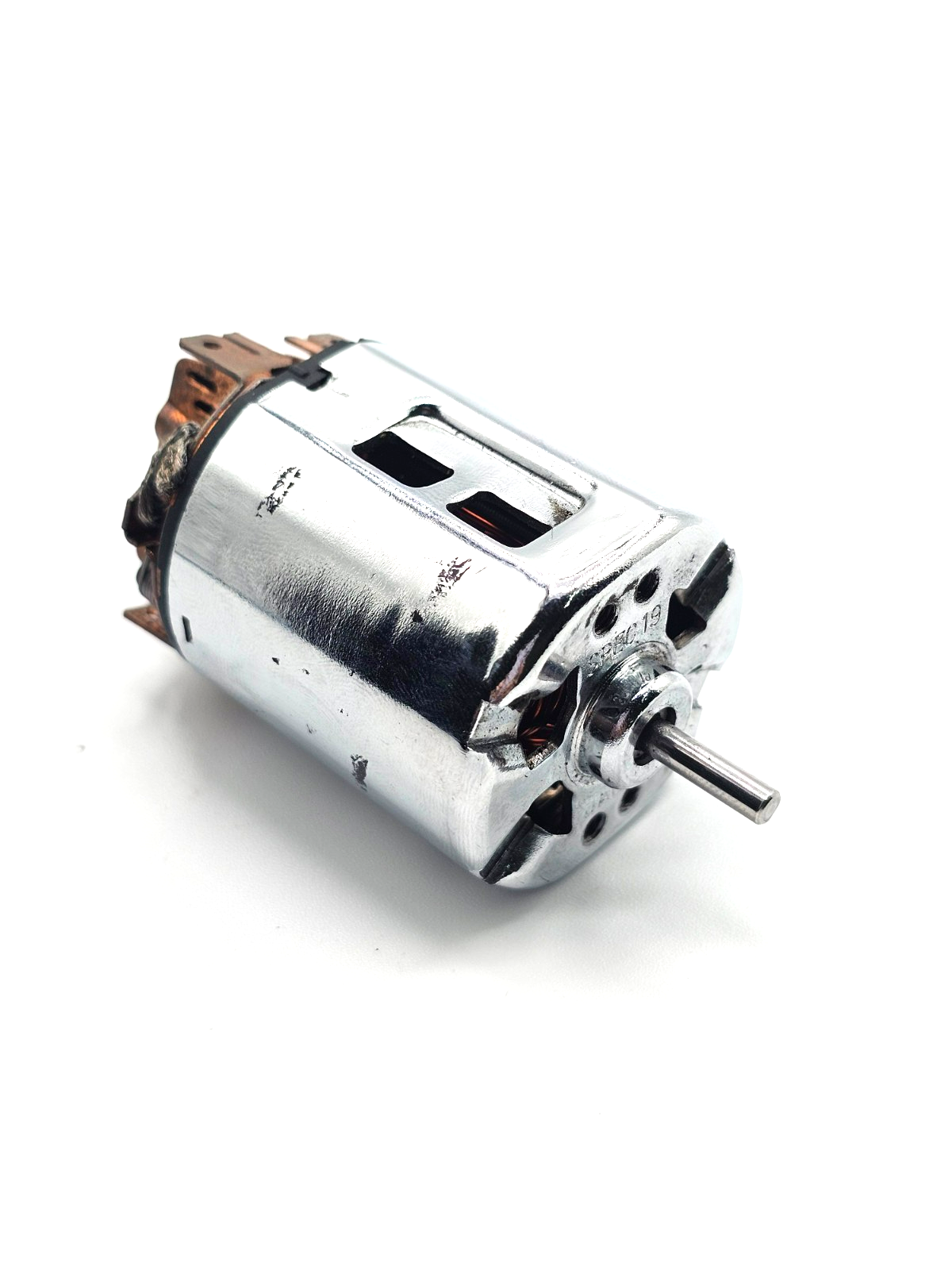Vintage Trinity Epic chrome brushed motor, unknown turn, no solder on it