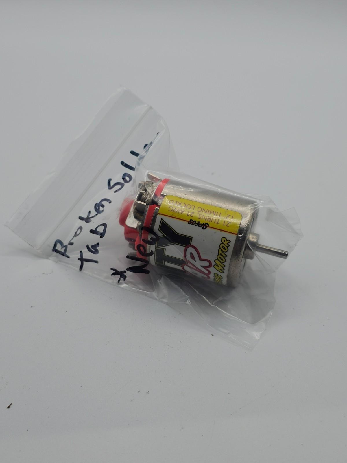 Vintage Trinity Procar 21 turn brushed motor, unused, broken tab