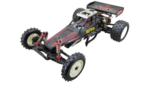 Team Kyosho Ultima 1/10th scale buggy, black and red