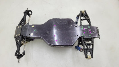 Team Associated RC10DS, Black metal chassis, roller, carbon trans cover