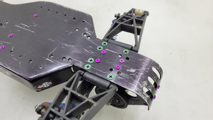 Team Associated RC10DS, Black metal chassis, roller, carbon trans cover