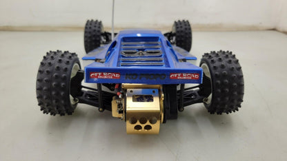 Kyosho Optima off-road racer gold chassis 1/10th scale, no transmitter, as is
