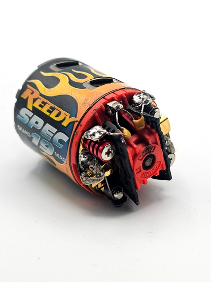 Vintage Reedy Spec 19 quad mag 1/10 brushed motor, tested and working