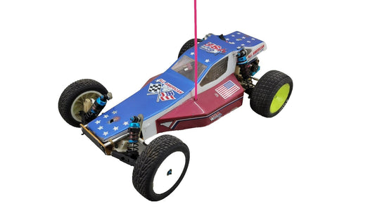 Vintage Team Associated RC10 Gold pan w/ "going for gold" body, kisbey motor, se